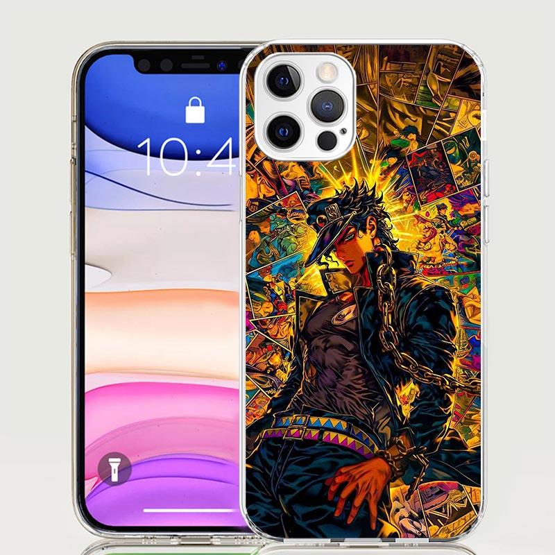 JoJo's Bizarre Adventure Kujo Jotaro Phone Case for Apple iPhone 17 Air 16 15 Plus 14 + 13 Mini 12 11 Pro Max 7 8 SE 16Max Soft