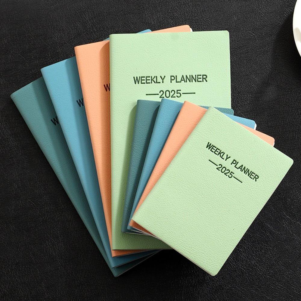 With Calendar 2025 Planner Notebook Angličtina Denní Týdenní Měsíční Plánovač 2025 Agenda Book Students