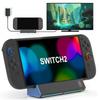 TV Dock Station Fit For Switch 2 Charging Dock Portable 4K HDMI-compatible TV Switch Dock Adapter With Type C Port /USB
