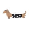 Cute Dachshund Cloth Doll Ornament Waterproof Surface Charm for DIY Brooch Keychain Hairpin Craft Home Decor