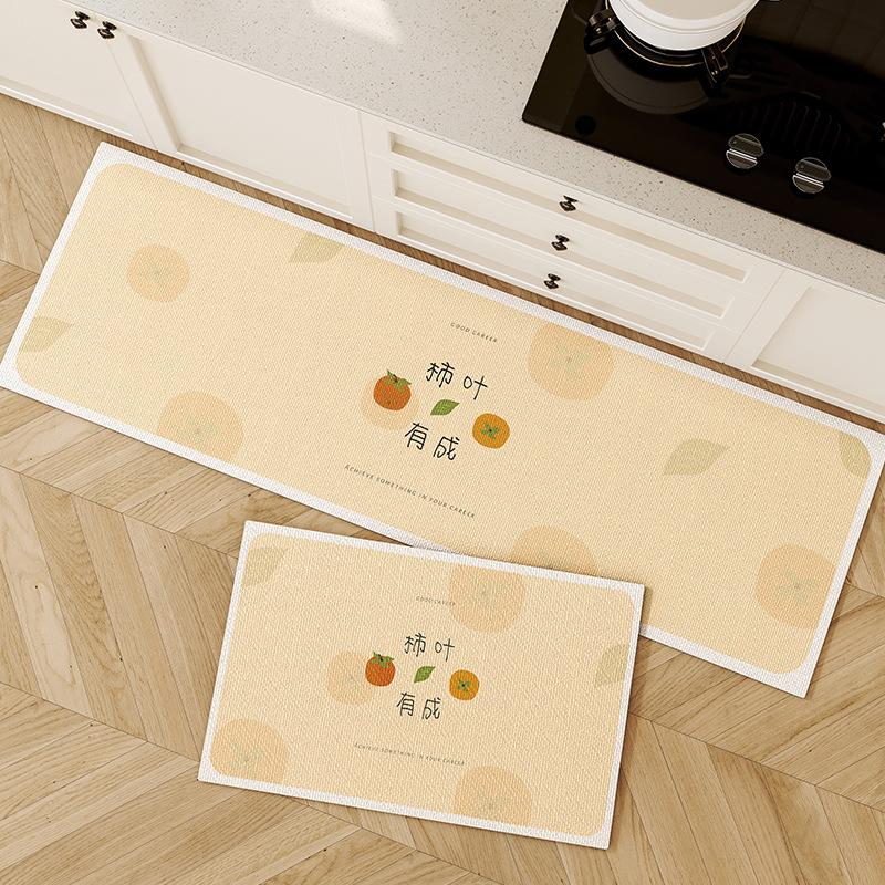 Kitchen Special Floor Mat, Diatom Mud, Water Absorption, Oil Absorption, Non-Slip, Long Strip Foot Pad, Household Entry Door, Dirt-Resistant Door Mat