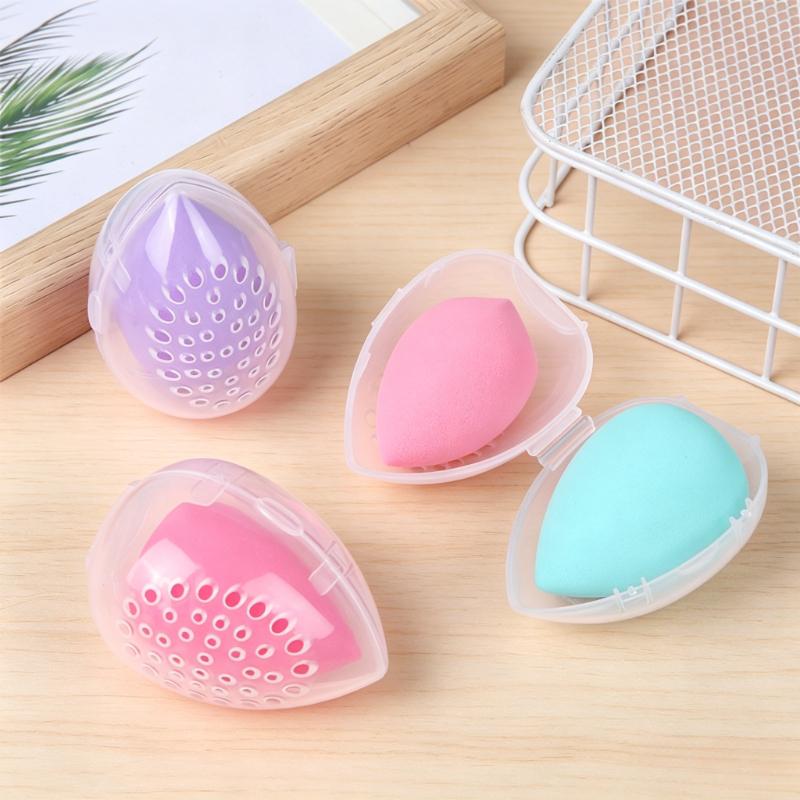 Makeup Sponge Holder Case Portable Breathable Powder Puff Box with Ventilated for Beauty Blender Storage and Travel Organization