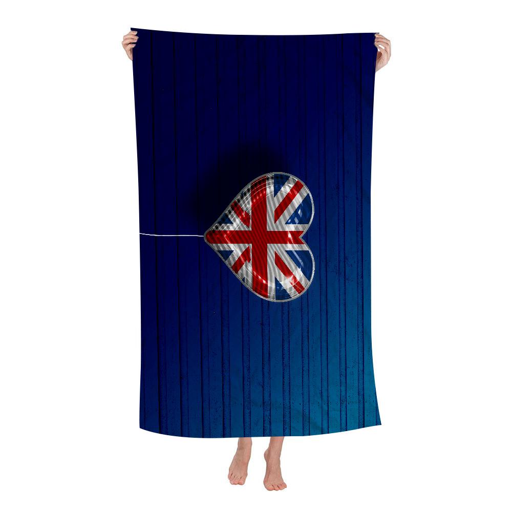 UK England Flagge Große Mikrofaser Strandtücher Schnelltrocknendes Handtuch Sandstrandtücher Poolhandtuch für Reisen Schwimmbad Yoga