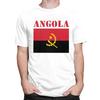 Custom Cool Angola Flag T Shirt Men Short Sleeves Pure Cotton Tshirt Tees Fashion Tshirt
