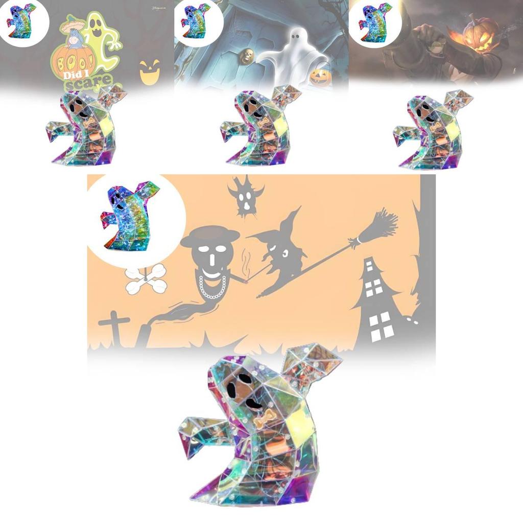 Transparente Bunte 20cm Halloween Geisterdekoration für Gruselige Atmosphäre Aufbau