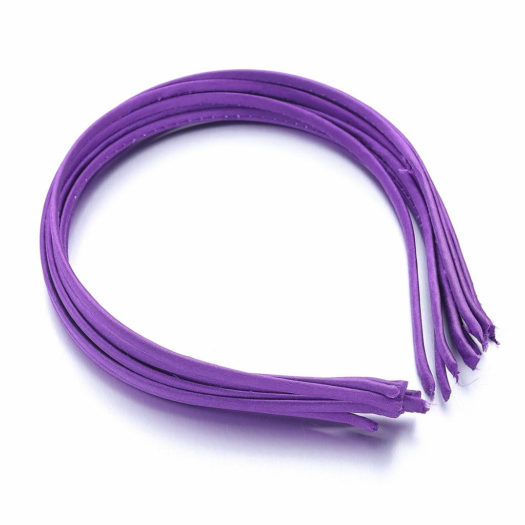 10Pcs Colorful Fabric Covered Headbands Hair Hoops Blank Base Settings DIY Hair Accessories Headwear Girls Makeup Wash Hairband