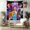 Kpop Demon Hunters Custom Your Name Wall Decor Tapestry Art For Pet Memorial Birthdaywedding Party Backdrop Family Gift