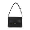 [Pre-Owned] Trunk Stitching Calfskin Accordion Crossbody Shoulder Bag - Very Good #1VODSLG