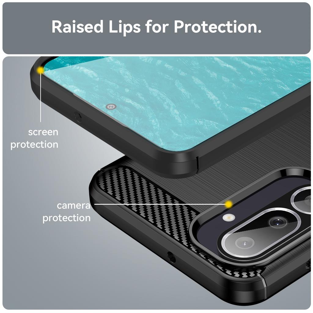 Für Samsung M56 Hülle Abdeckung Samsung M56 M 56 Capas Stoßfeste Handy Rückseite Bumper TPU Weiche Kohlefaser Fundas Galaxy Samsung M56