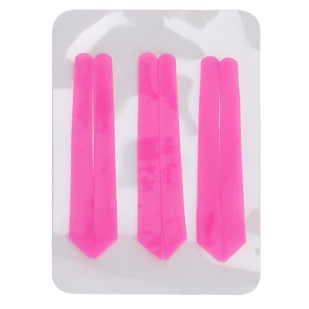 6 Packs Lash Lift Ribbon Kit Soft Flexible Perming Reusable Eyelash Curling Silicone Strip