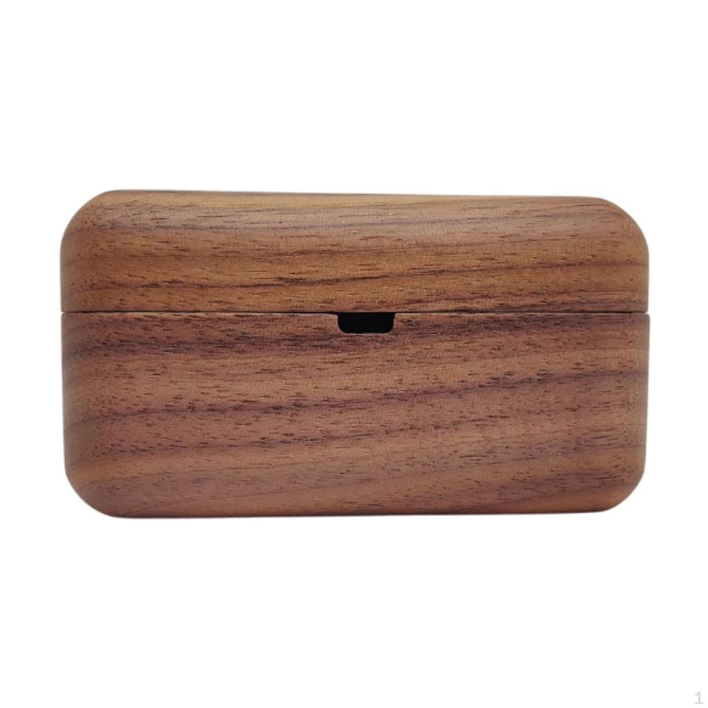 Headphone Case, Hard Carrying Non-slip, Portable Phone Accessory Organizer, Wooden Ornament.