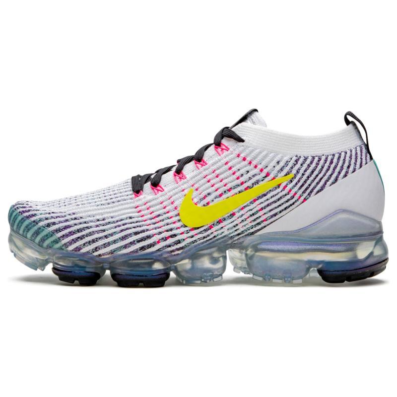 Nike Air VaporMax 3 White Dynamic Yellow Running Shoes AJ6900-103