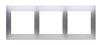 Universal 3-gang Frame IP20 / IP44, Matt Silver Simon54