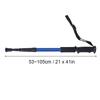 Aluminium Alloy Telescopic Lightweight Anti Skid Walking Cane Stick   Pole (Black)