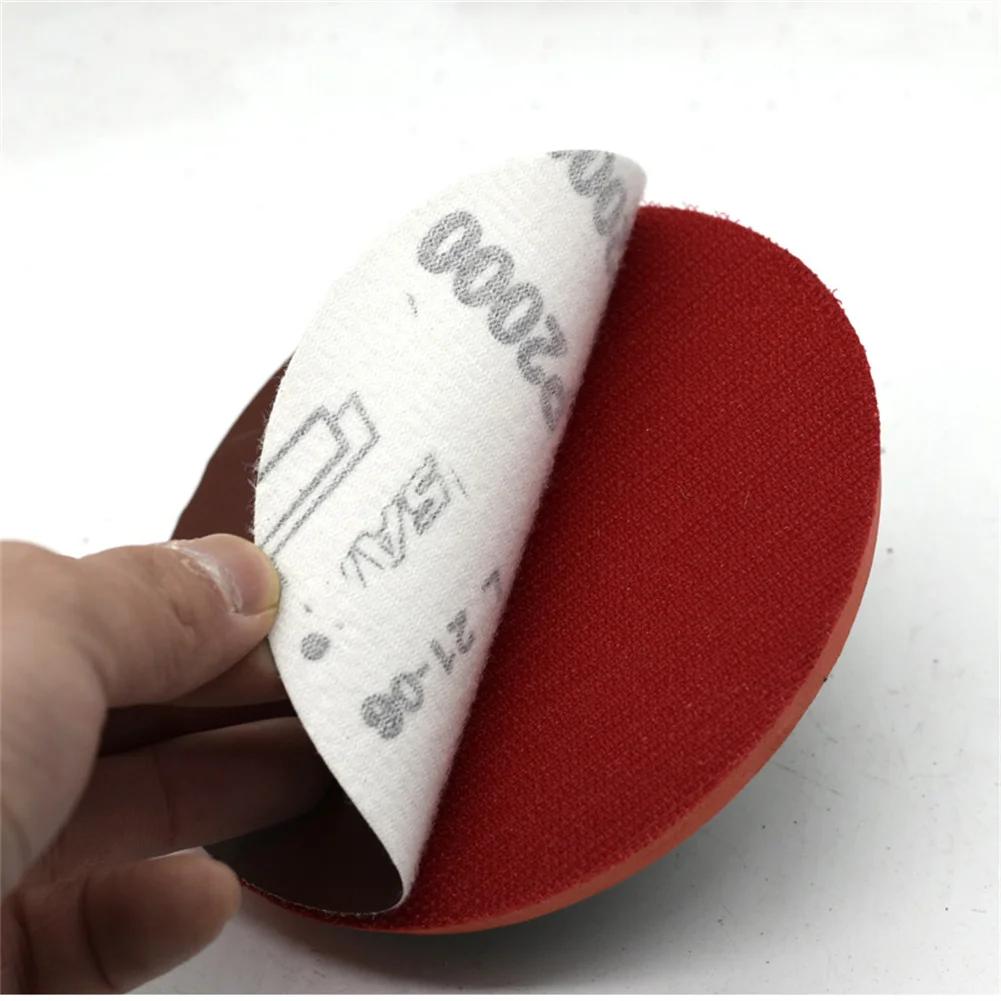 75mm/3" 100mm/4" 125mm/5" Hook And Loop Backing Pad Sanding Holder Disc Polishing Backer Plate Drill Rod For Polisher Grinding