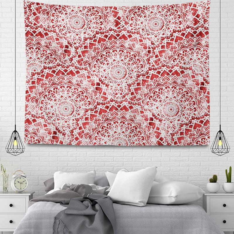 Vintage Bohemian Mandala Tapestry Aesthetic Room Home Decoration Wall Hanging Cloth Living Room Bedroom Decor Tapestries