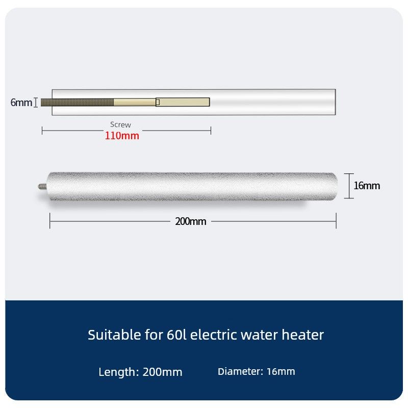 Suitable for Sakura Electric Water Heater Magnesium Rod 40/50/60/80L Sewage Outlet Accessories Cast Type Sacrificial Anode Rod