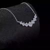 D Vvs1 Moissanite Necklace for Women Wedding Fine Jewelry with Certificates 925 Sterling Silver Plated 18K White Gold Necklace