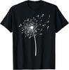 Funny Music Notes Gift For Men Women Cool Dandelion Flower T-Shirt Unisex T-Shirt
