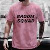 Groom Squad T-Shirt Herren Junggesellenabschied T-Shirt Trauzeuge T-Shirts Team Bräutigam Hochzeitskleidung T-Shirts Grafik Groomsman JGA Tops