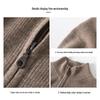 Hengyuanxiang Men's Cashmere Zipper Cardigan