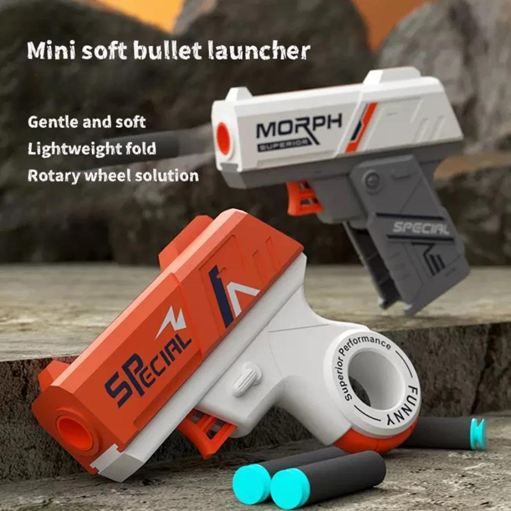 MINI Soft Bullet Toy Gun Outdoor Sport Shooting Game Interactive Stress Relief Toys for Boy Adult Christmas Birthday Gift