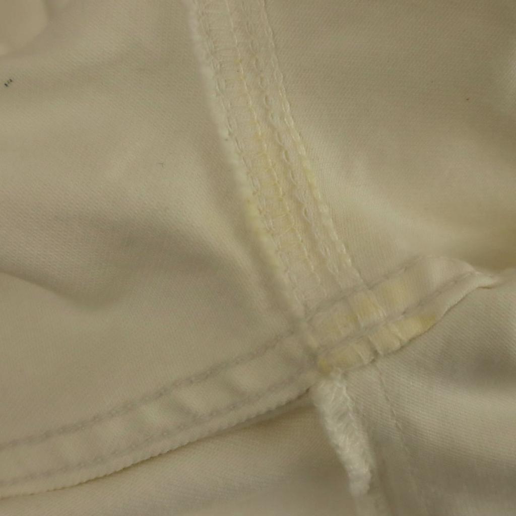 ETRO made in Italy Pants W28 White Stretch Fringe Women Used