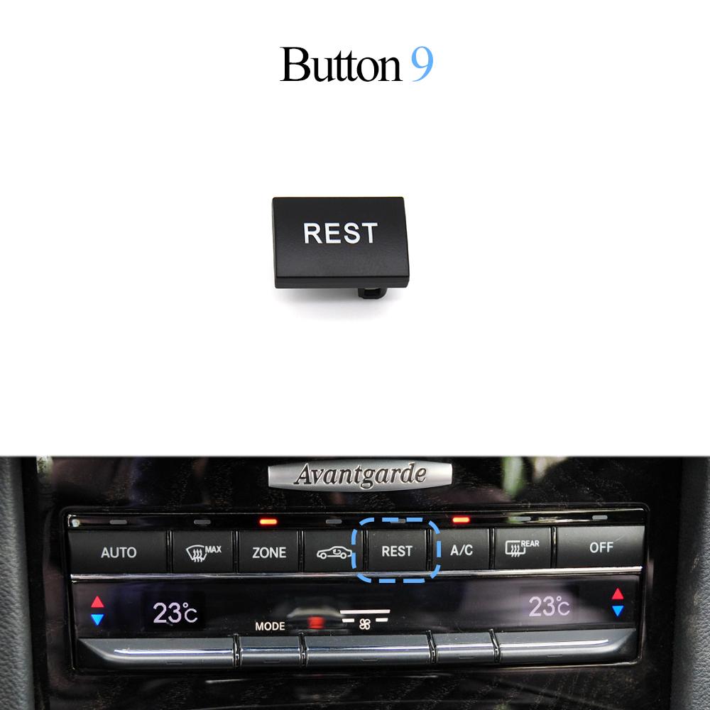 Car Front Console Air Conditioner AC Heater Climate Control Button Cover For Mercedes Benz E Class W212 W207 E200 E250 E300