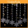 Christmas Acrylic Snowflake Tree Ornaments Set With Transparent Ice Cones For Holiday Decor