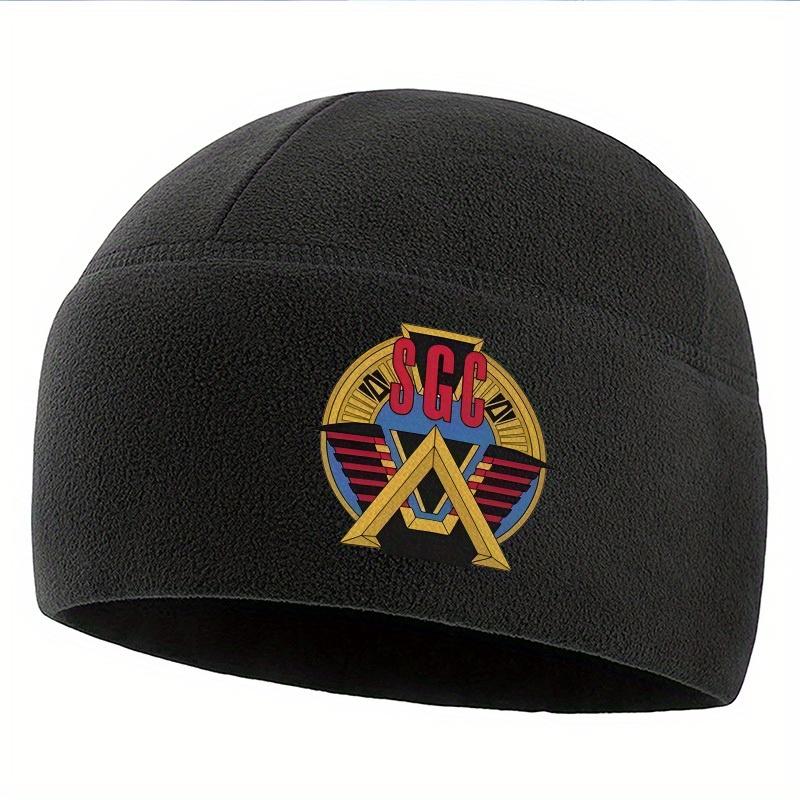 

SGC logo gold triangle wings circle Unisex Women Unisex Beanie Pullover Cap Winter Thermal Hat Warm Christmas Outdoor Cycling Hikin