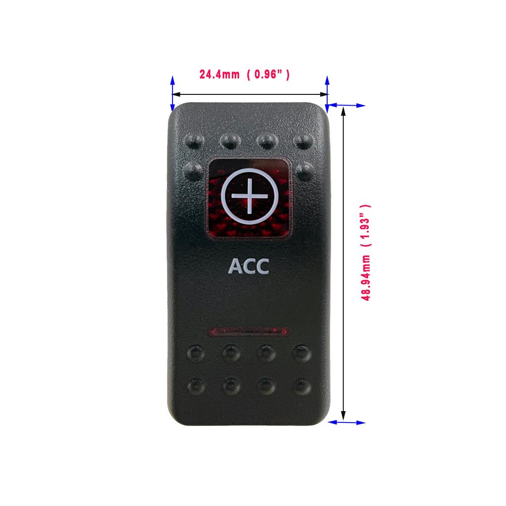 Dual Red Lens Rocker Cap Night Illumination for Car Boat Carling Navara Red Led Rocker Switch Actuator Replacement Cover Only Switches4