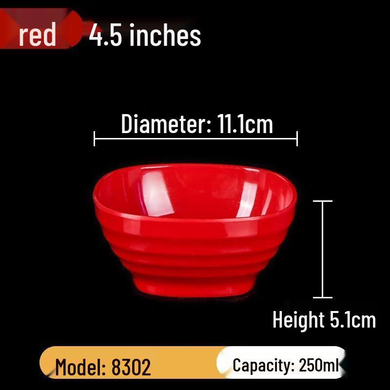 

Durable Melamine Restaurant Small Bowls (10-Pack) 4.5 inches