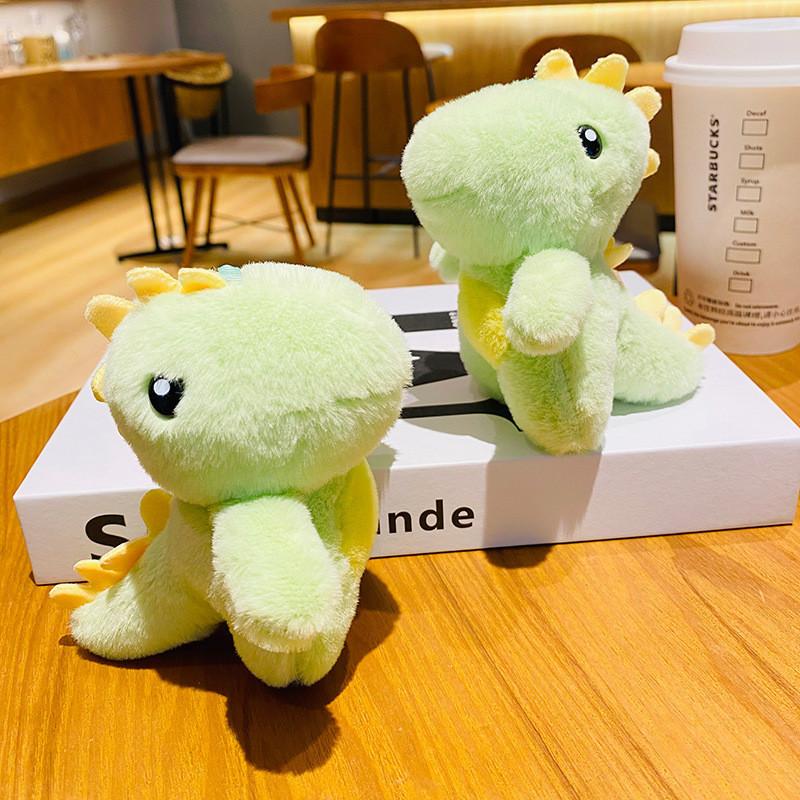 Adorable Plush Dinosaur Keychain Cute Cartoon Charm For Students And Car Keys