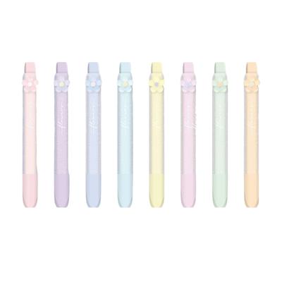 Evidenziatore Fluorescente Retrattile a 8 Colori, Pennarello Scintillante, Asciugatura Rapida per Diario, Quaderno, Calendario, Planner