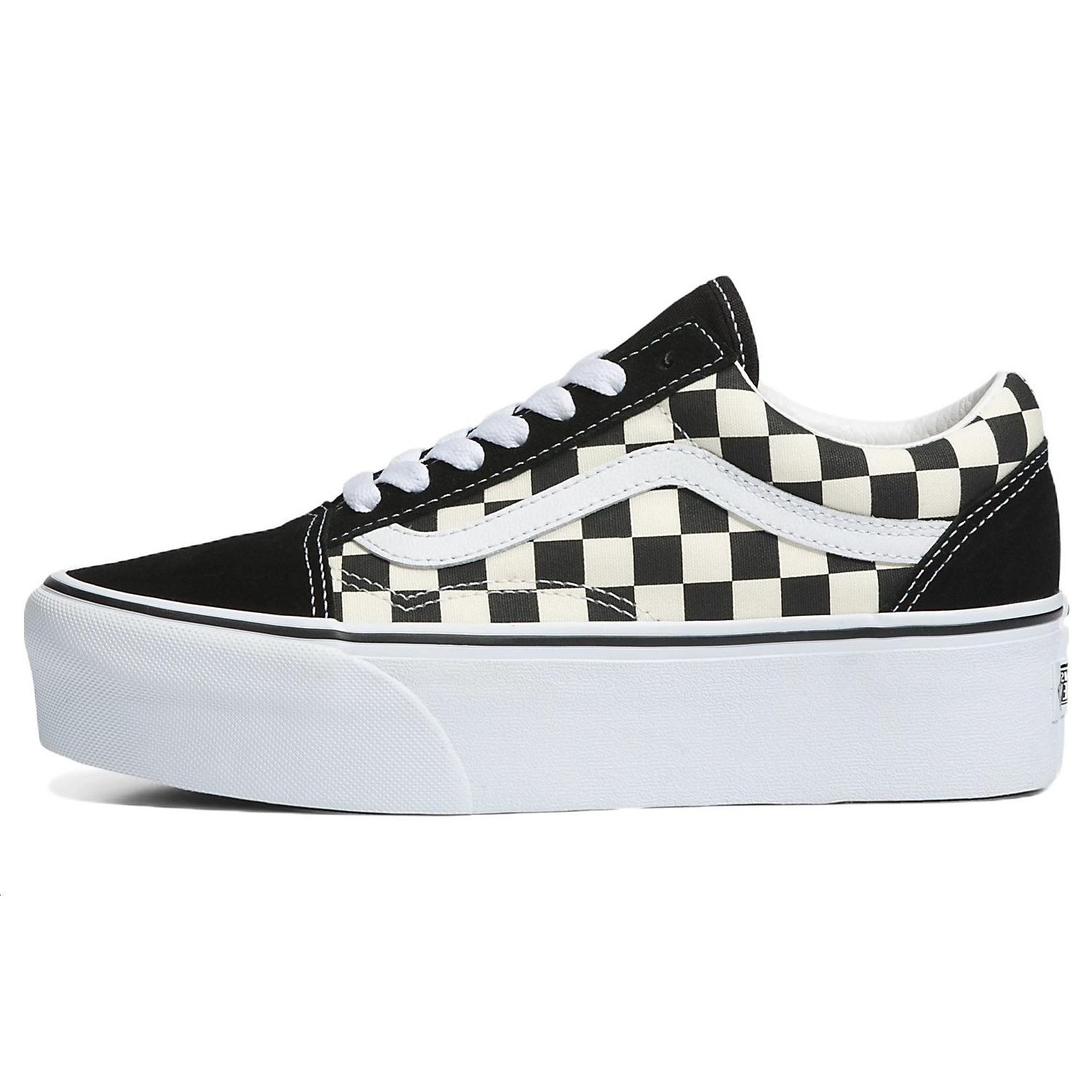 

Vans Old Skool Stackform Checkerboard Платформенные Низкие Кеды для Скейтбординга Унисекс Кроссовки Черно-белые VN0A7Q5MTYQ 36.5