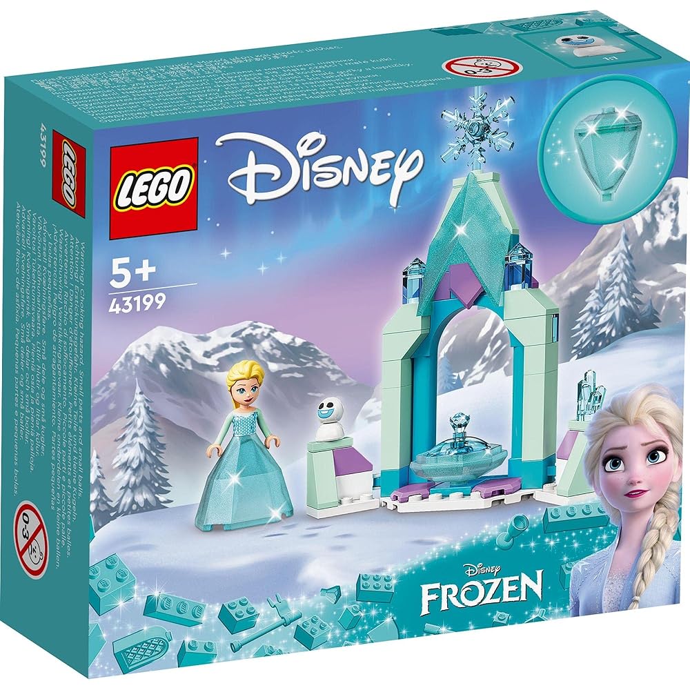 LEGO Disney Princess Elsa's Castle Courtyard Building Set 43199 Toy for Girls Age 5 and Up