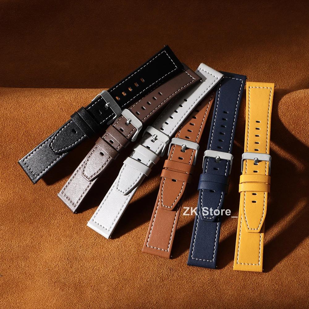 Leather 22mm 20mm Strap for HUAWEI WATCH GT 5 4 46mm WATCH 4 Pro GT 3 GT2 Pro 42mm Bud Band Watchband Soft Replacement Wristband
