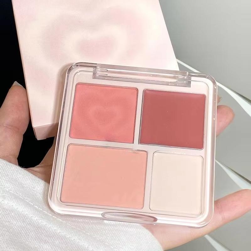 Atmosphere Four-color Blush Disc High Gloss Matte Shrinkage Expansion Color Brightening Surface Three-dimensional Capacity Repair