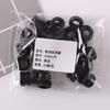 20-200pcs Black Silicone Anti-slip Eyeglass Hooks Grip Unisex Round Eyeglasses Leg Ear Sleeve Stopper Eyewear Retainer Holders