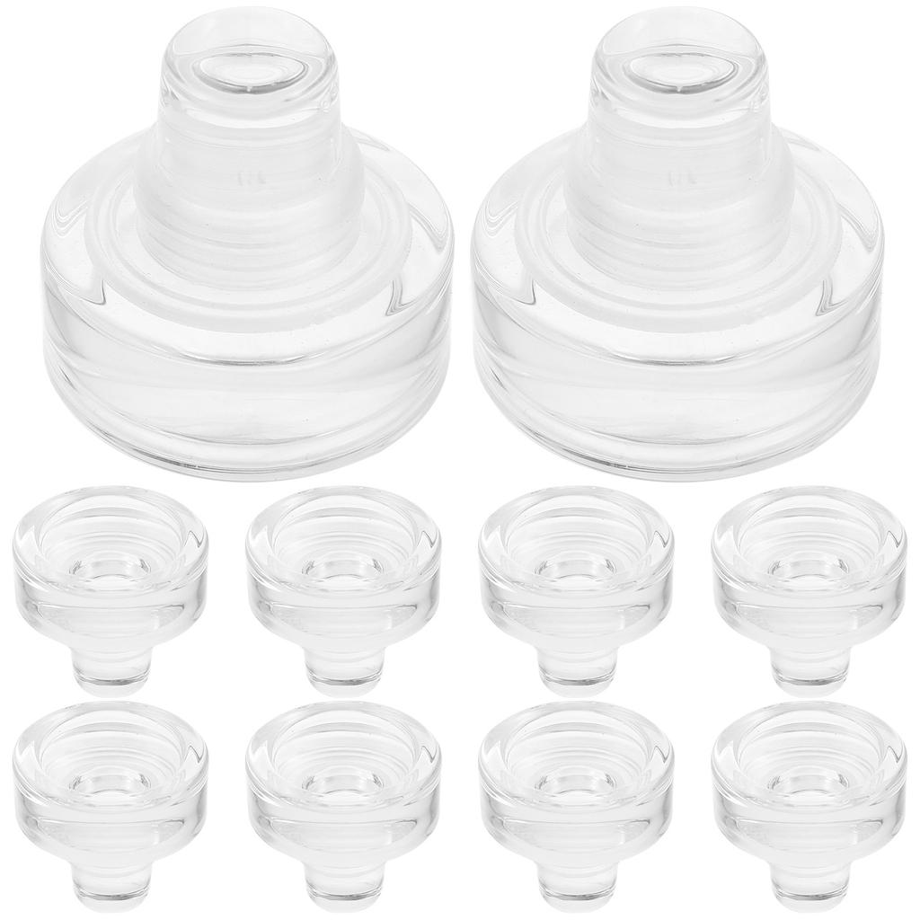 10 Pcs T-shaped Wine Bottle Plug Seal Stopper for Bottles Stoppers Plugs Vacuum Glass Red