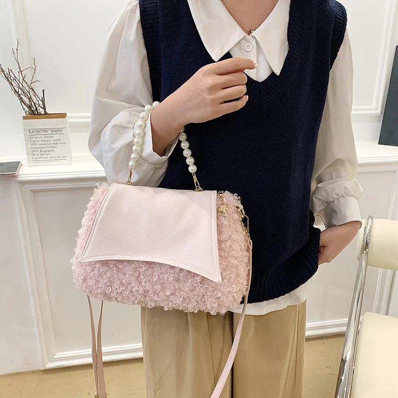 Contrasting Colors Crossbody Bags for Women Zipper Interior Pocket Flap Bags High Quality Fashion