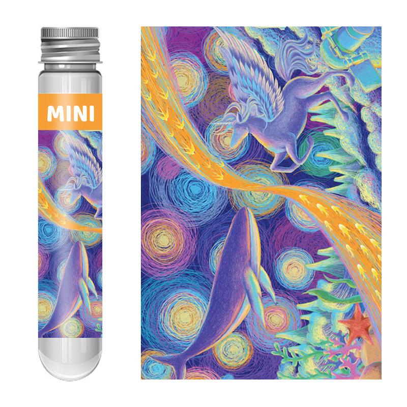 Van Gogh Ayçiçekleri 150 Mini Test Tüpü Bulmaca Dünyaca Ünlü Resim Serisi Seyahat Bulmaca DIY ÇerçeveYC-M