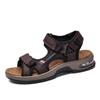 Men's Sandals Outdoor Beach Shoes Velcro Air Cushion Large Size Summer Cowhide Hand Sports and Leisure