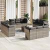 VidaXL Garden Lounge Set with Cushions 13 Pcs, Sofas and Patio Table, Outdoor Patio Furniture Set, Modern, 3217342