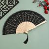 Vintage Hollowed-Out Fan Handheld Dance Fan Exquisite Classic Fan  Dance Performance