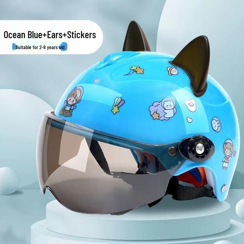 Children's Electric Scooter Helmet - Summer Sun Protection, All-Season Safety for Toddlers.