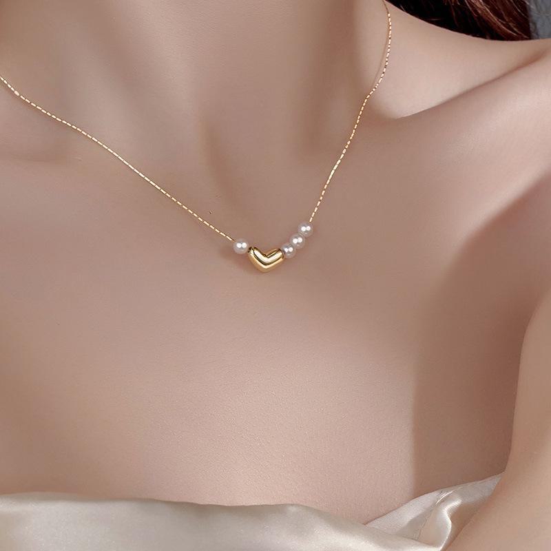 Banyan Tree S925 Silver Irregular Clavicle Chain Love Pearl Necklace