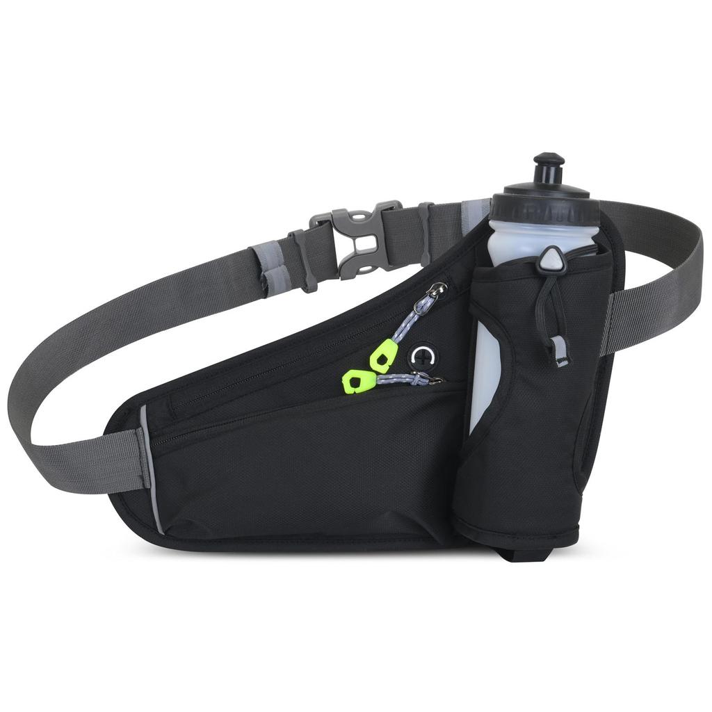 Sports Hydration Belt Bag Running Belt Waist Pack Bum Bag with Water Bottle Holder for Men Women