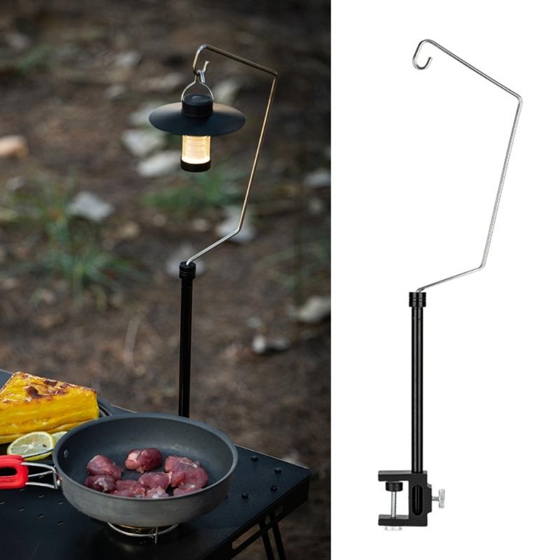 Support de lampe pliable portable Set de support de lampe de bureau multifonctionnel Lampe de camping pour le camping en plein air