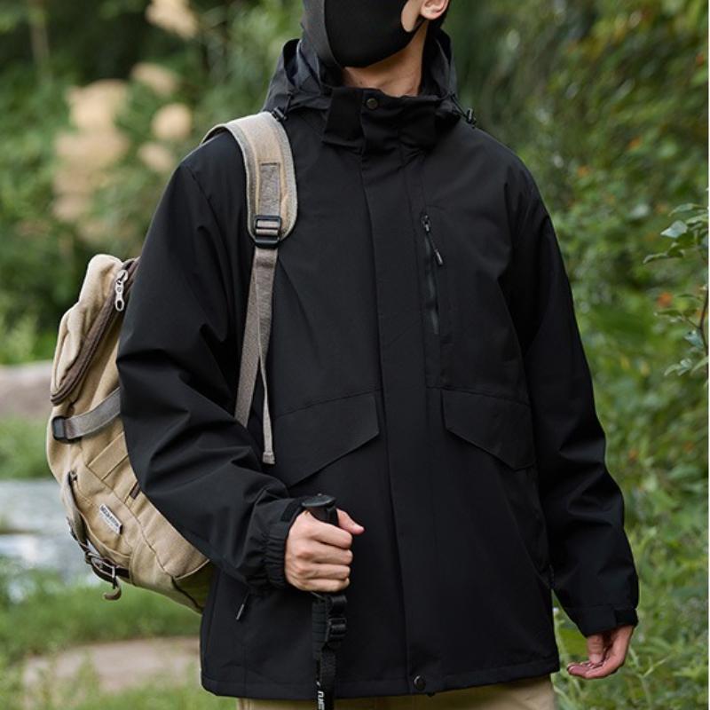 Three-proof Three-in-one Liner Removable Outdoor Use Active Couple Style Mountaineering Jacket Jacket Travel Jacket for Men